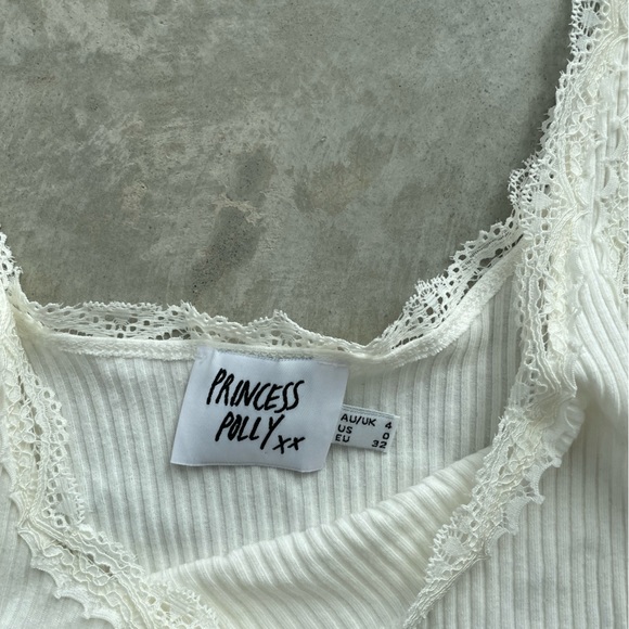 White Princess Polly tank top - Picture 2 of 2